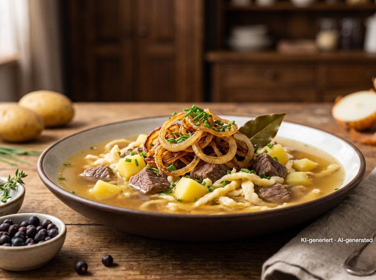 Swabian Beef Stew with Spaetzle