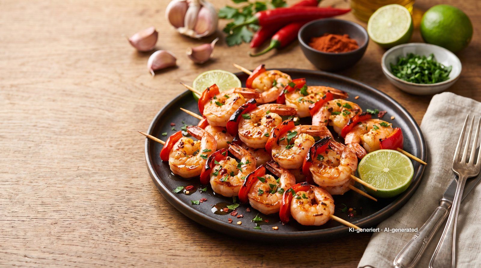 Grilled Shrimp Skewers with Garlic-Paprika Oil