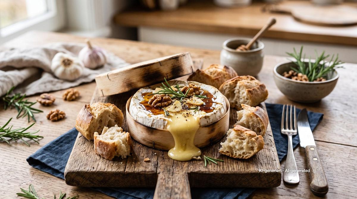 Baked Camembert – Recipe and image AI-created, editorially reviewed
