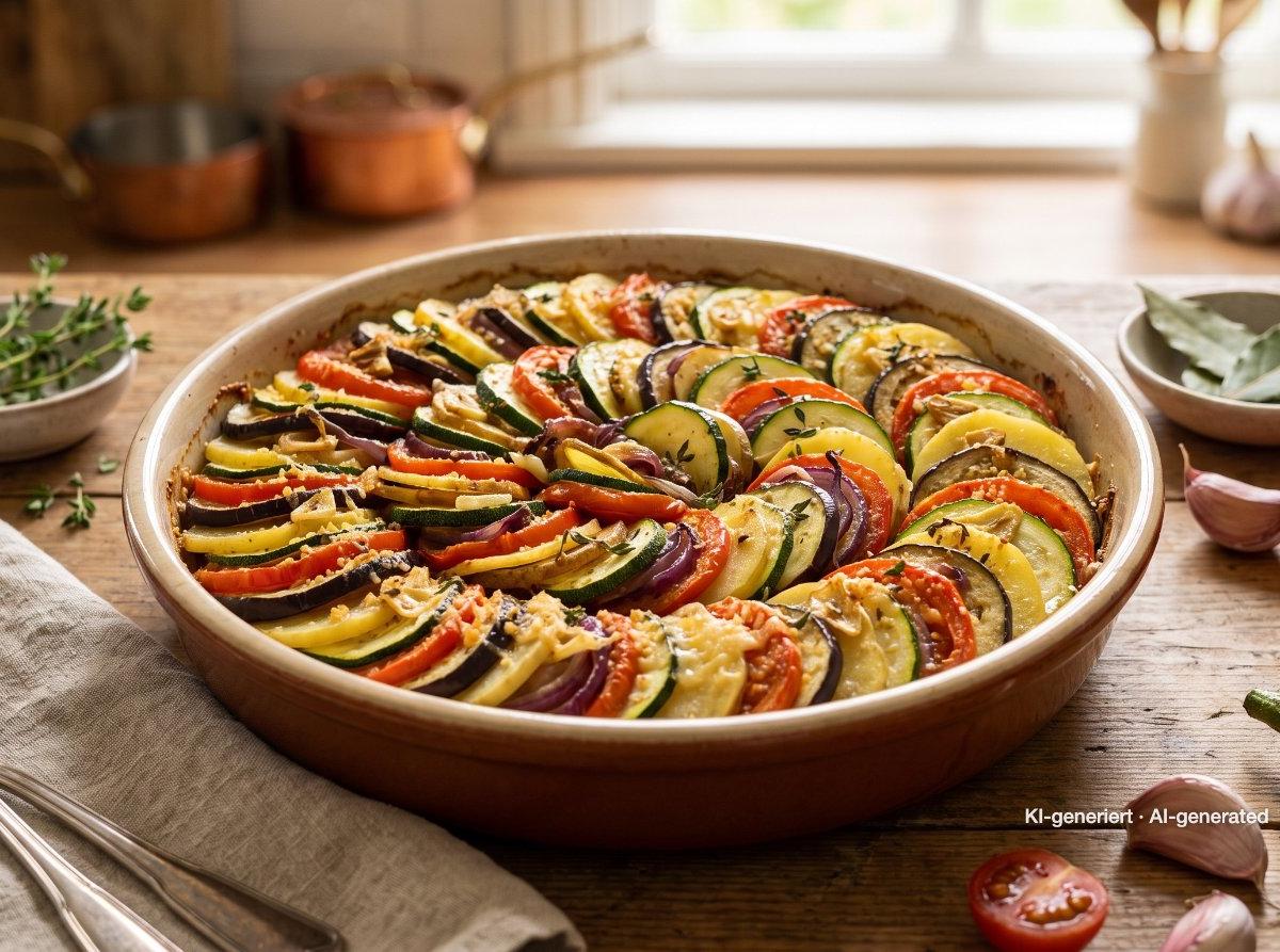 Tian de verduras a la provenzal