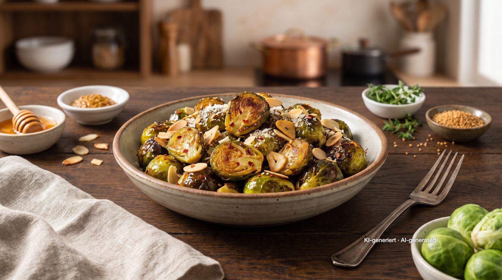 Roasted Brussels Sprouts with Honey