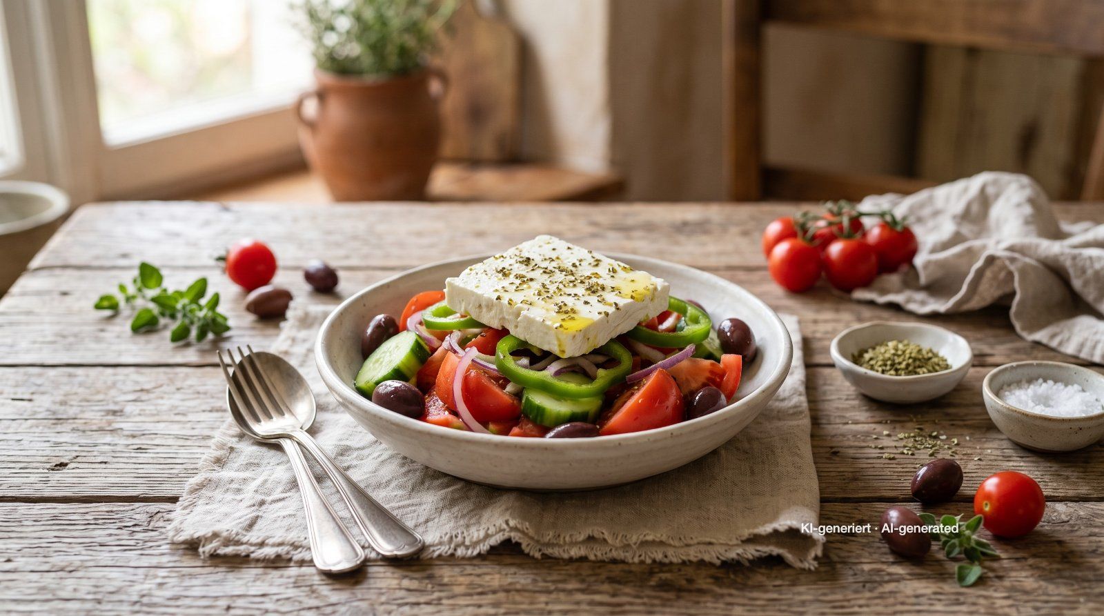Griekse boerensalade (Horiatiki)