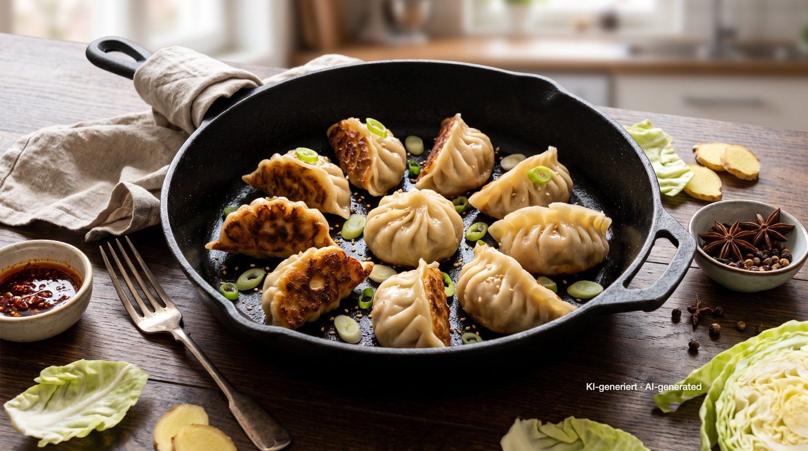 Homemade Gyoza