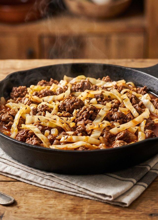 Ground Beef and Cabbage Skillet