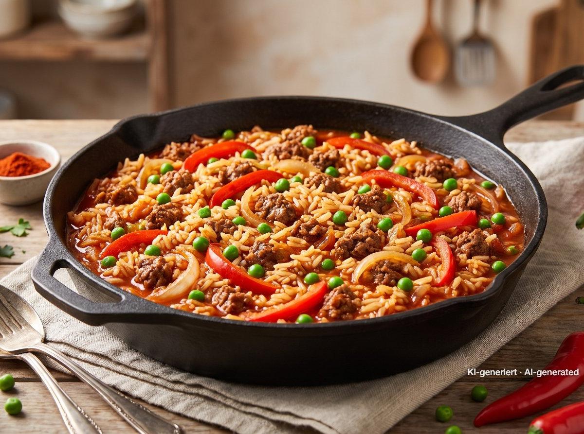 Ground Beef and Rice Skillet