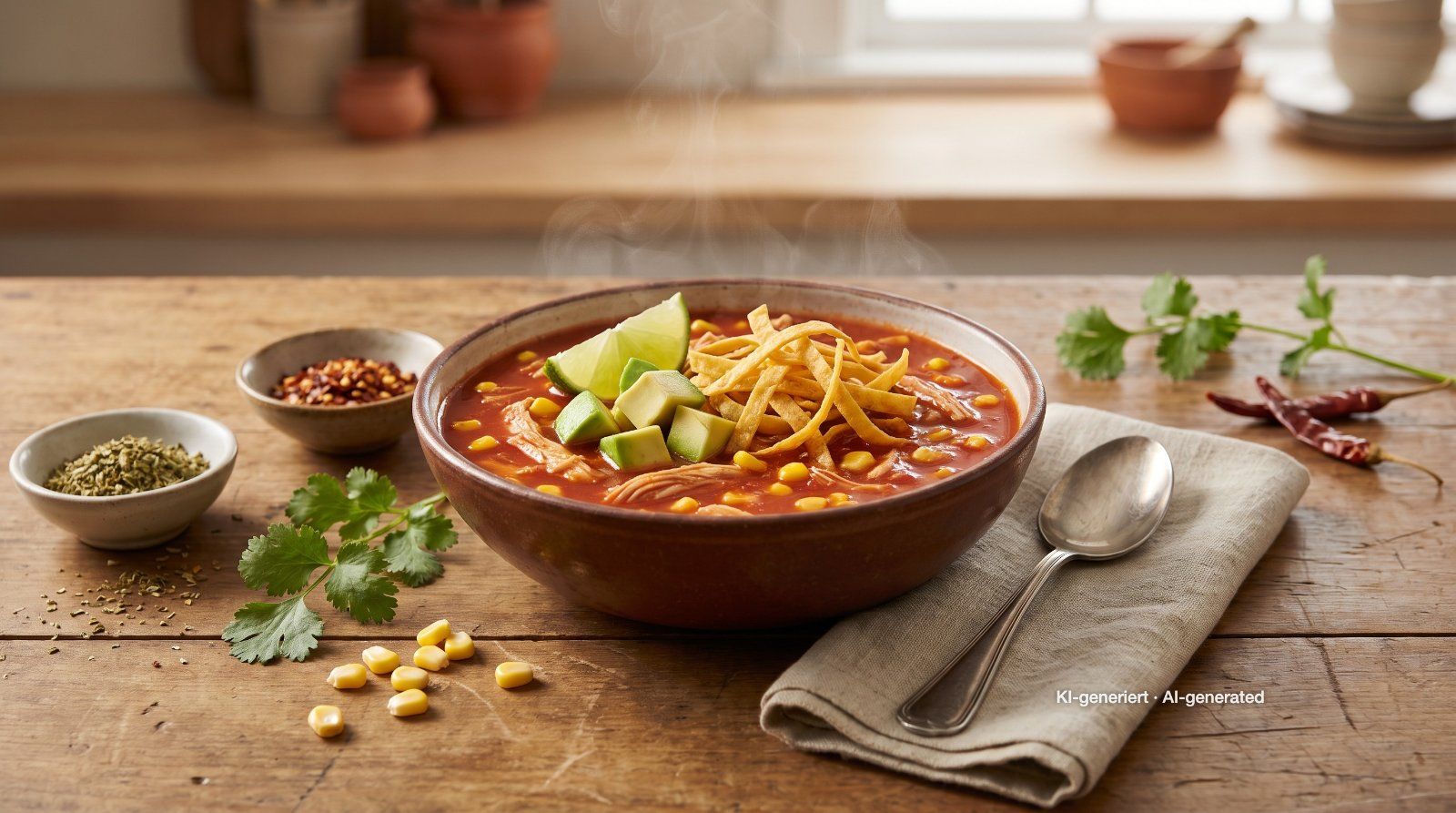Hähnchen-Tortilla-Suppe