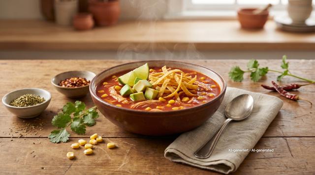 Hähnchen-Tortilla-Suppe