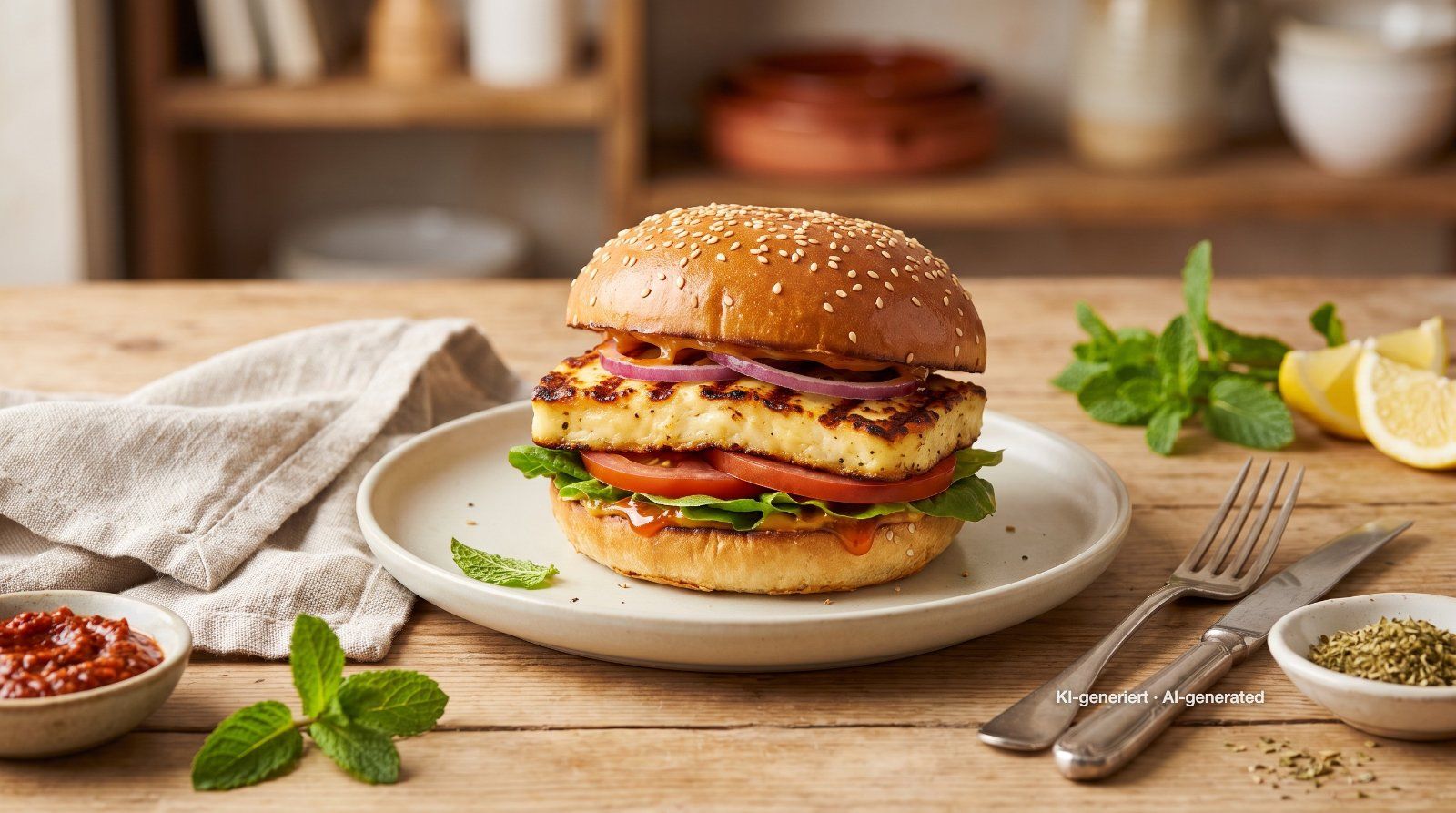Halloumi-Burger