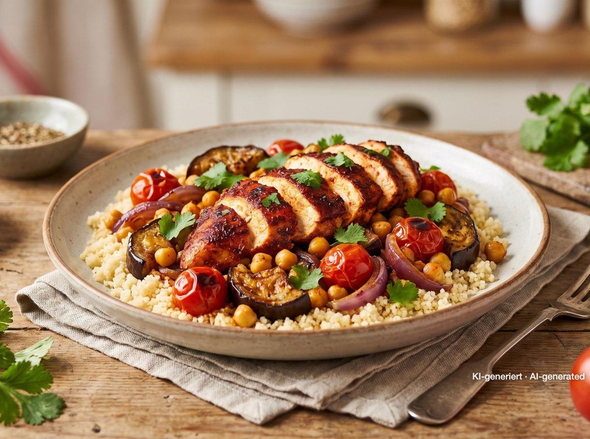 Harissa Chicken with Couscous