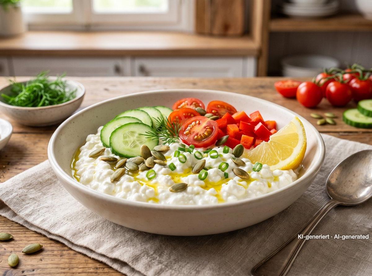 Bowl salée au cottage cheese