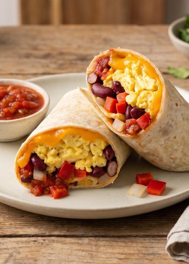 Herzhafter Breakfast Burrito