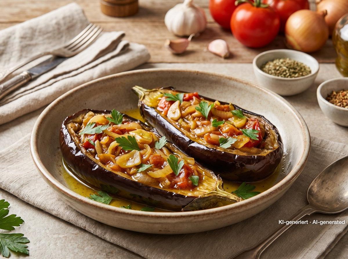 Imam Bayildi Stuffed Eggplant