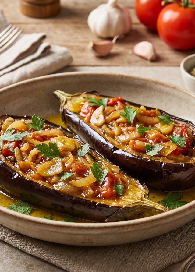 Imam Bayildi Stuffed Eggplant