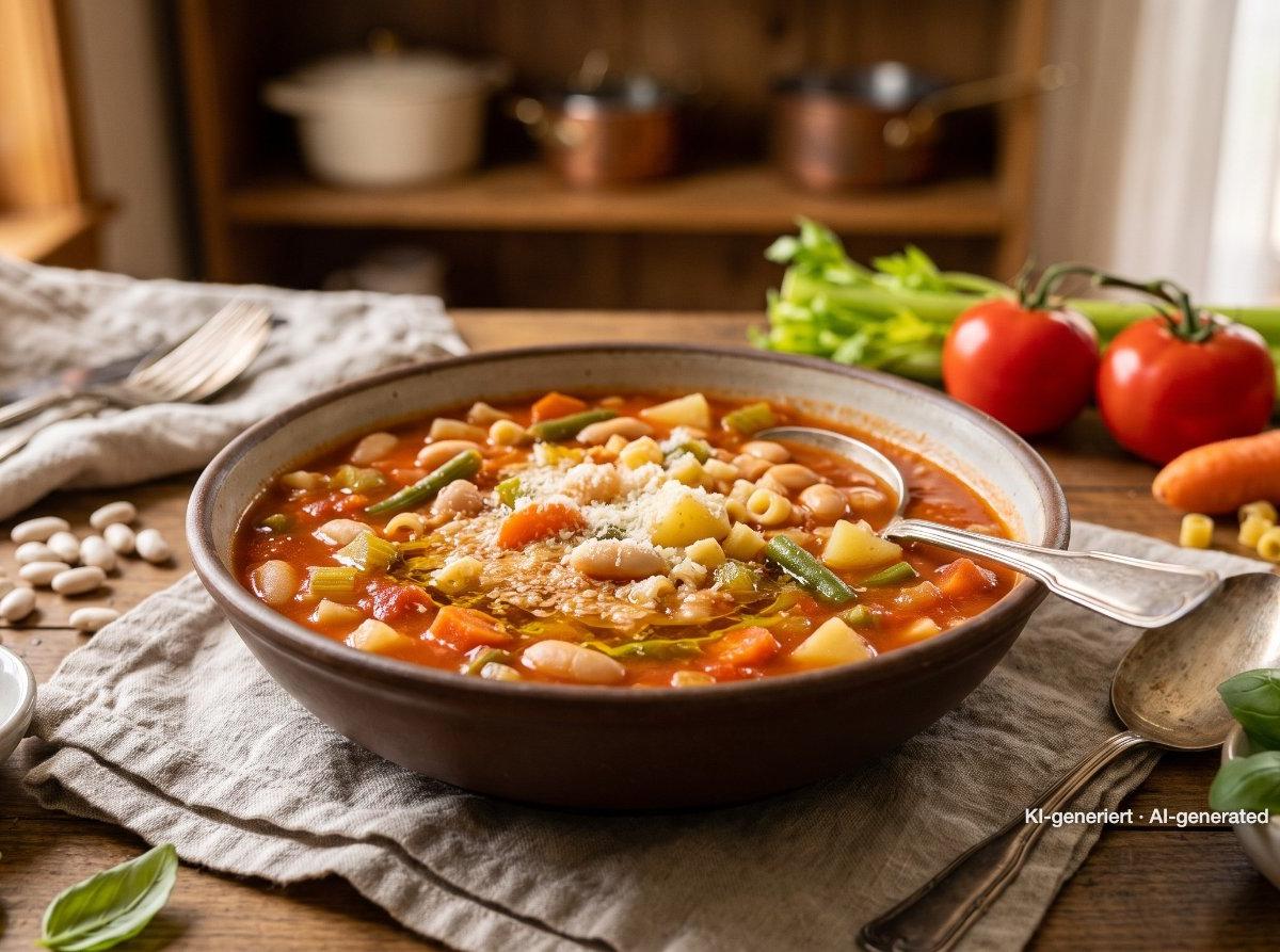 Minestrone italienne aux haricots blancs