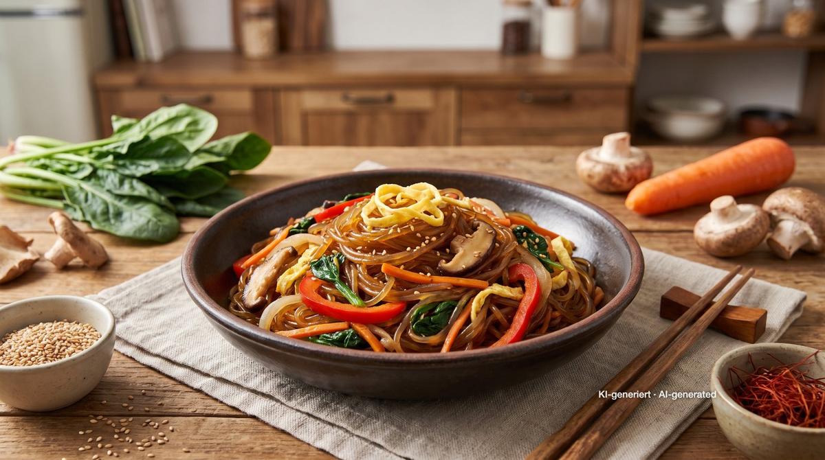 Korean Glass Noodle Stir-Fry – Recipe and image AI-created, editorially reviewed