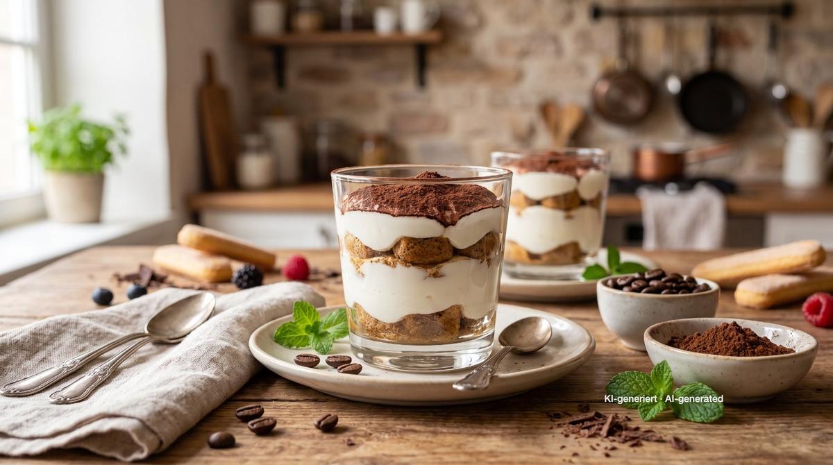 Joghurt-Tiramisu – Rezept und Bild mit KI erstellt, redaktionell geprüft