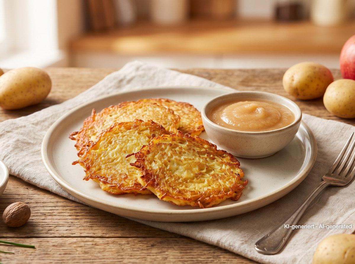 Frittelle di patate con salsa di mele