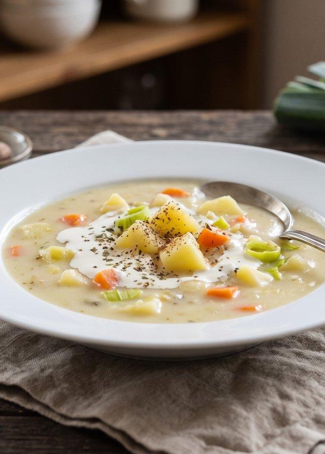 Sopa de patata clásica
