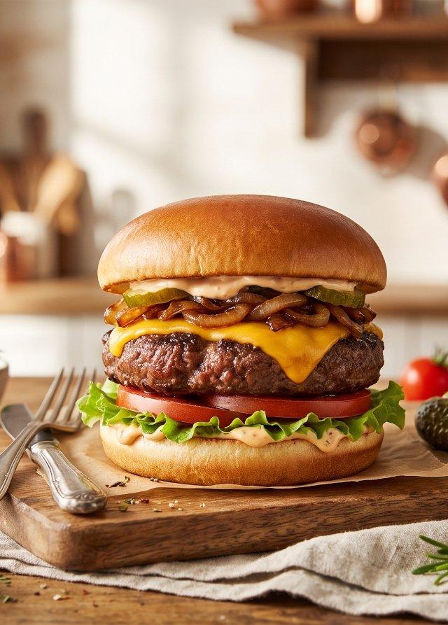Klassischer Beef Burger