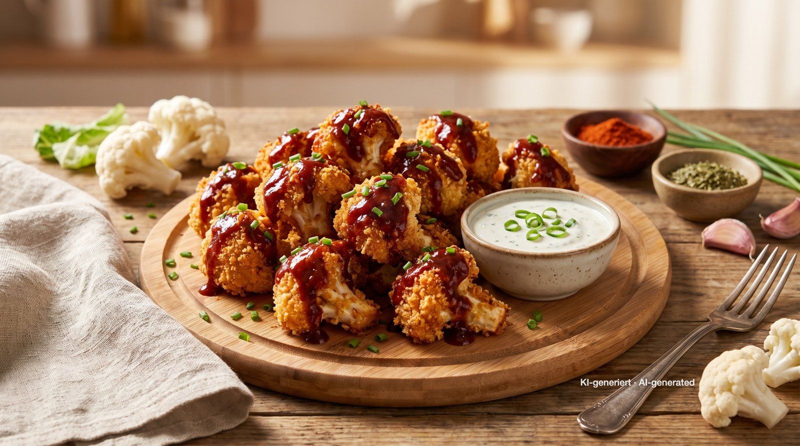 Knapperige bloemkoolwings