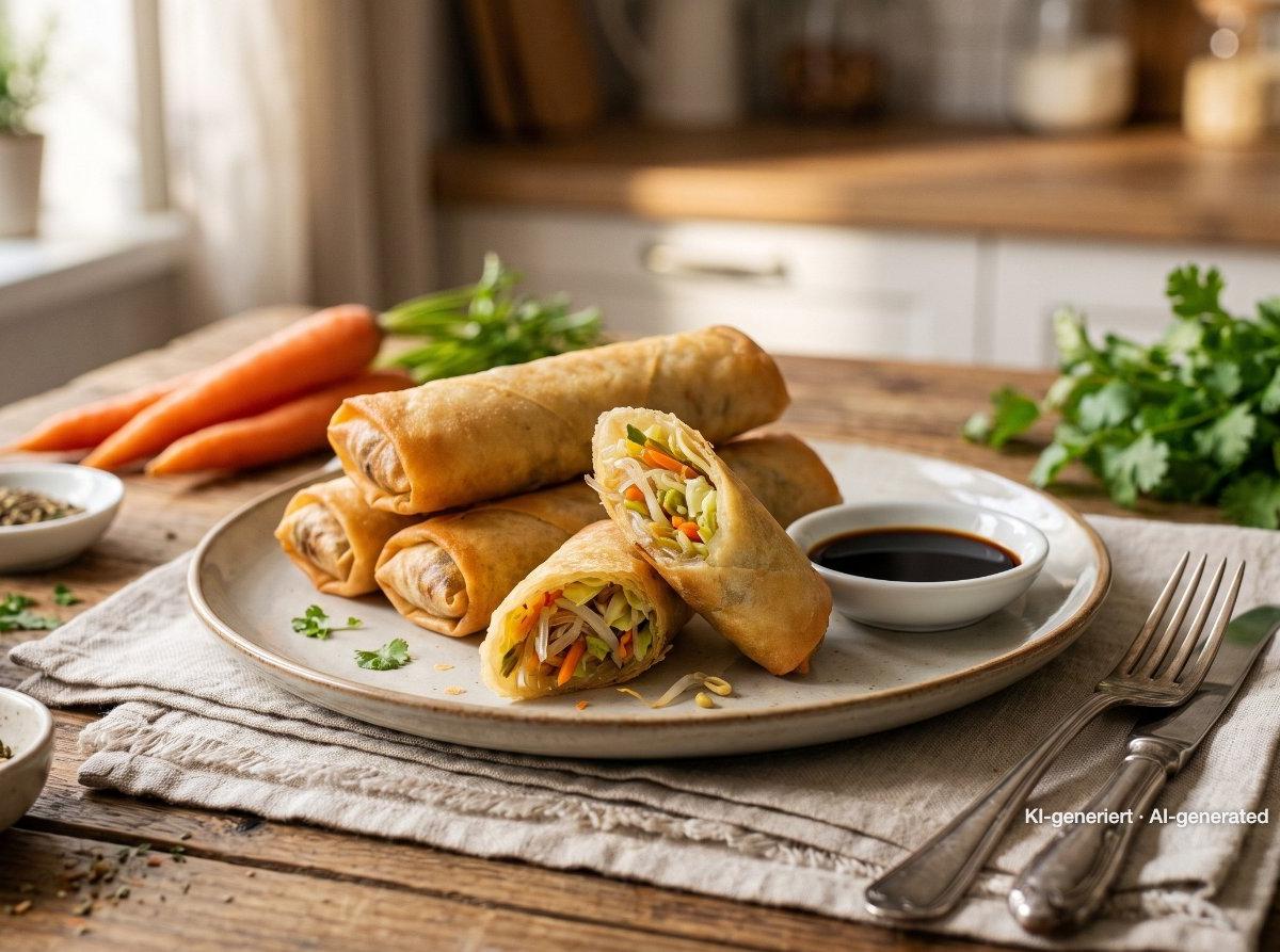 Crispy Baked Spring Rolls