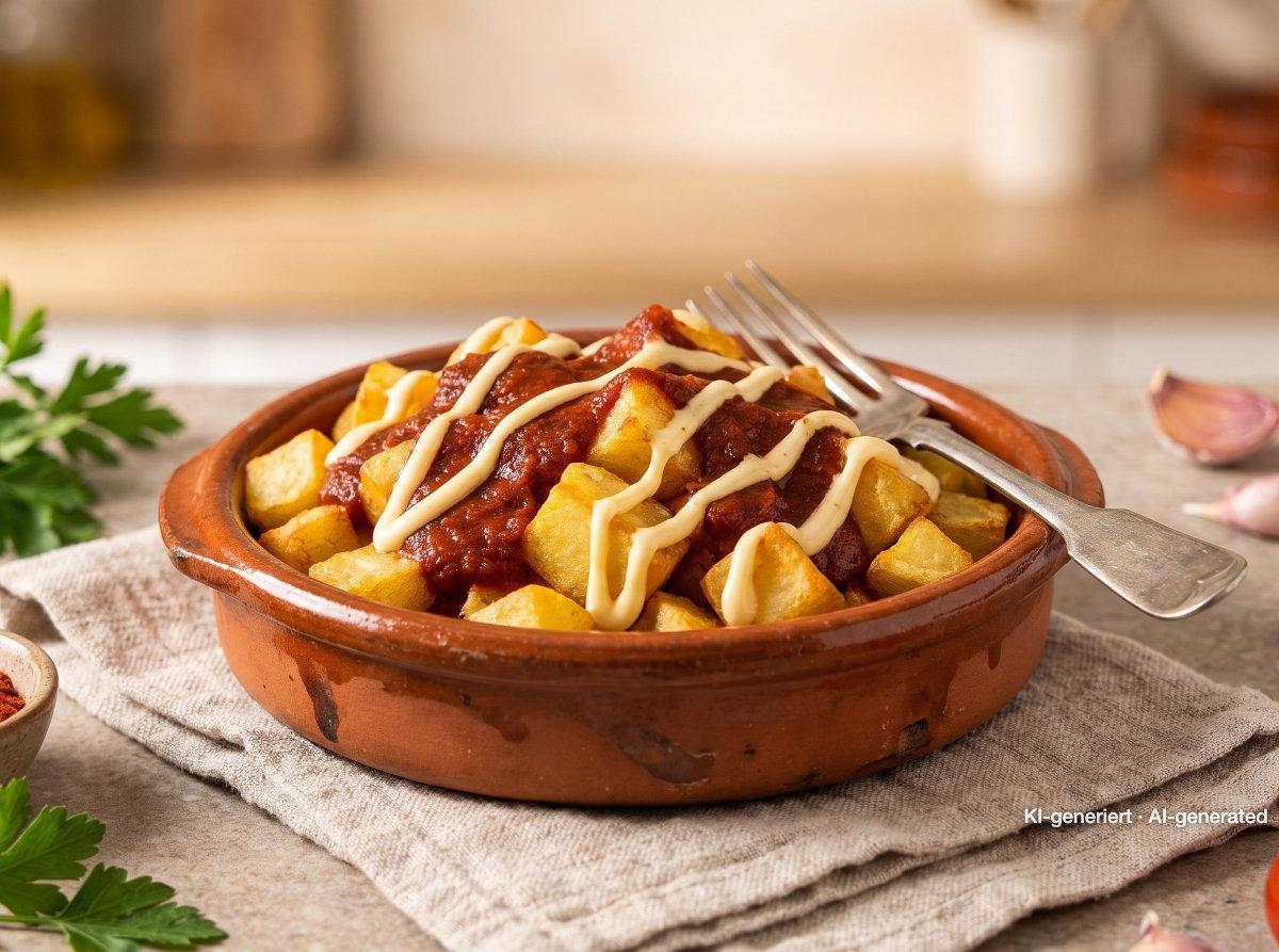 Patatas bravas crujientes