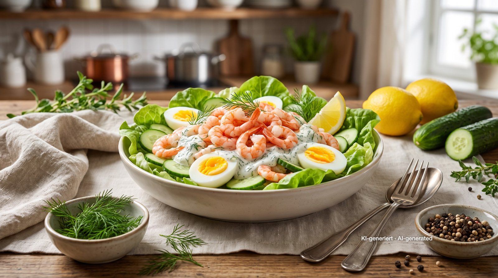 North Sea Shrimp Egg Salad