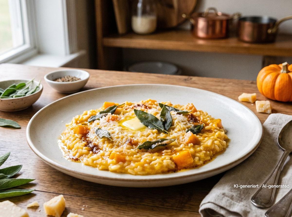 Risotto au potimarron et à la sauge
