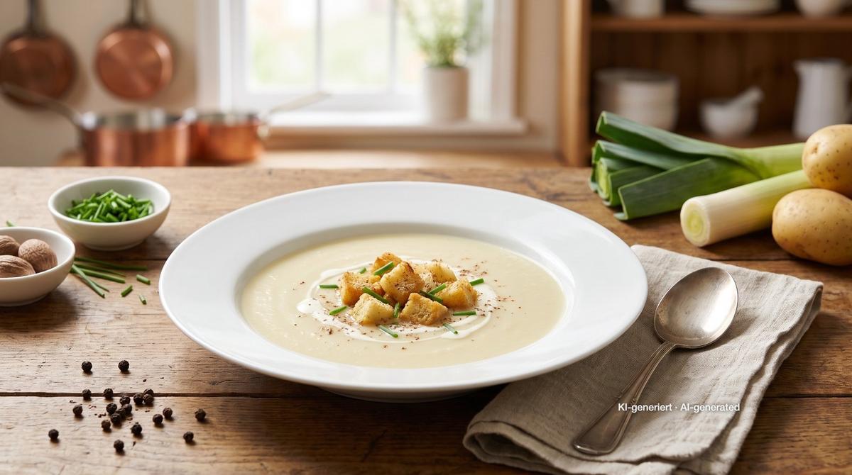 Potato Leek Soup – Recipe and image AI-created, editorially reviewed