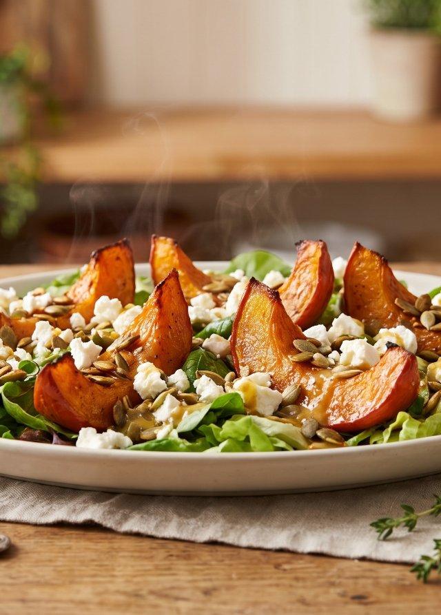 Warm Roasted Pumpkin and Feta Salad