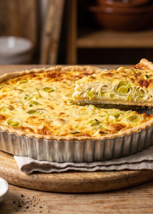 Lauch-Quiche mit Bergkäse