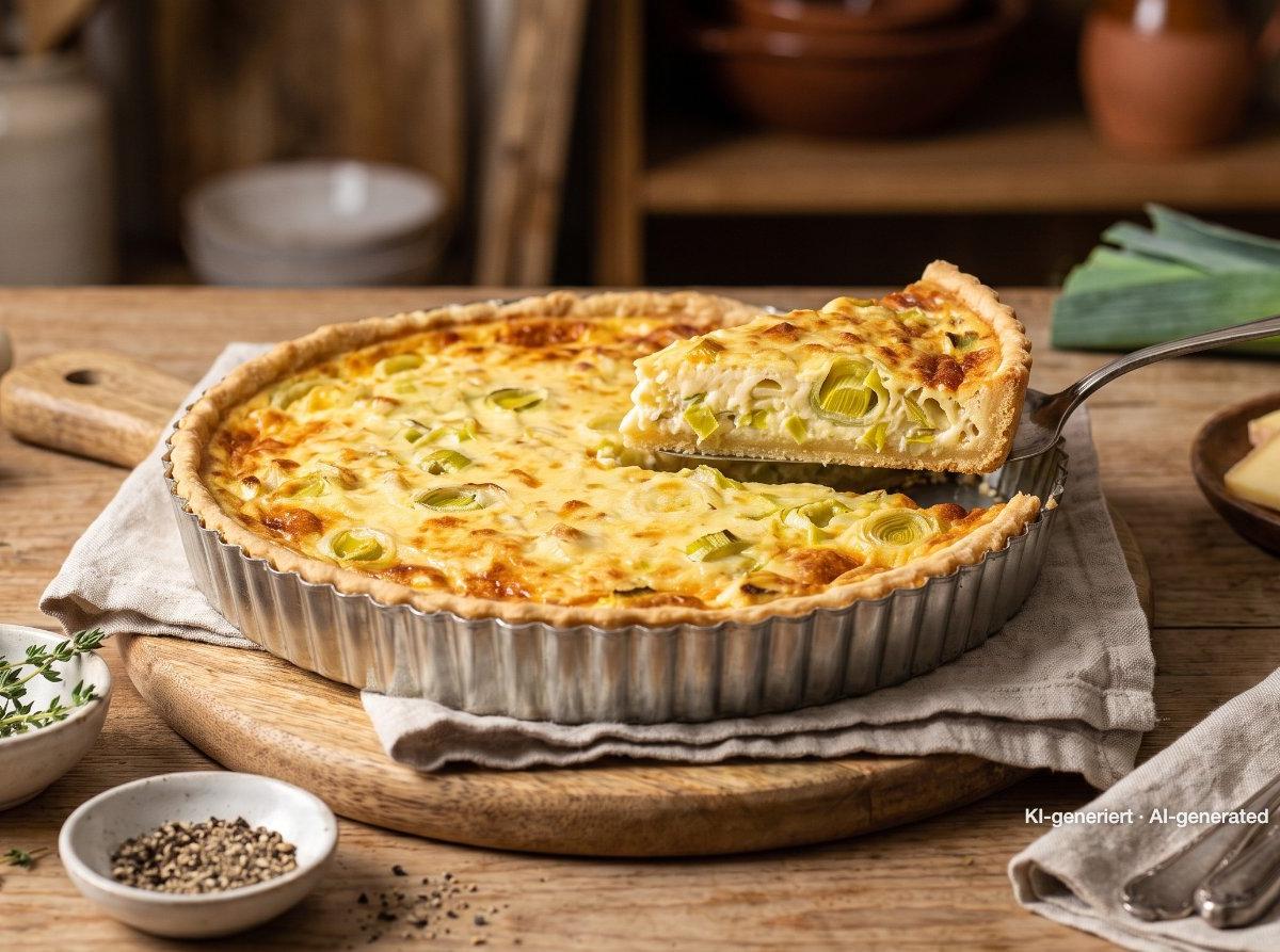 Leek Gruyère Quiche