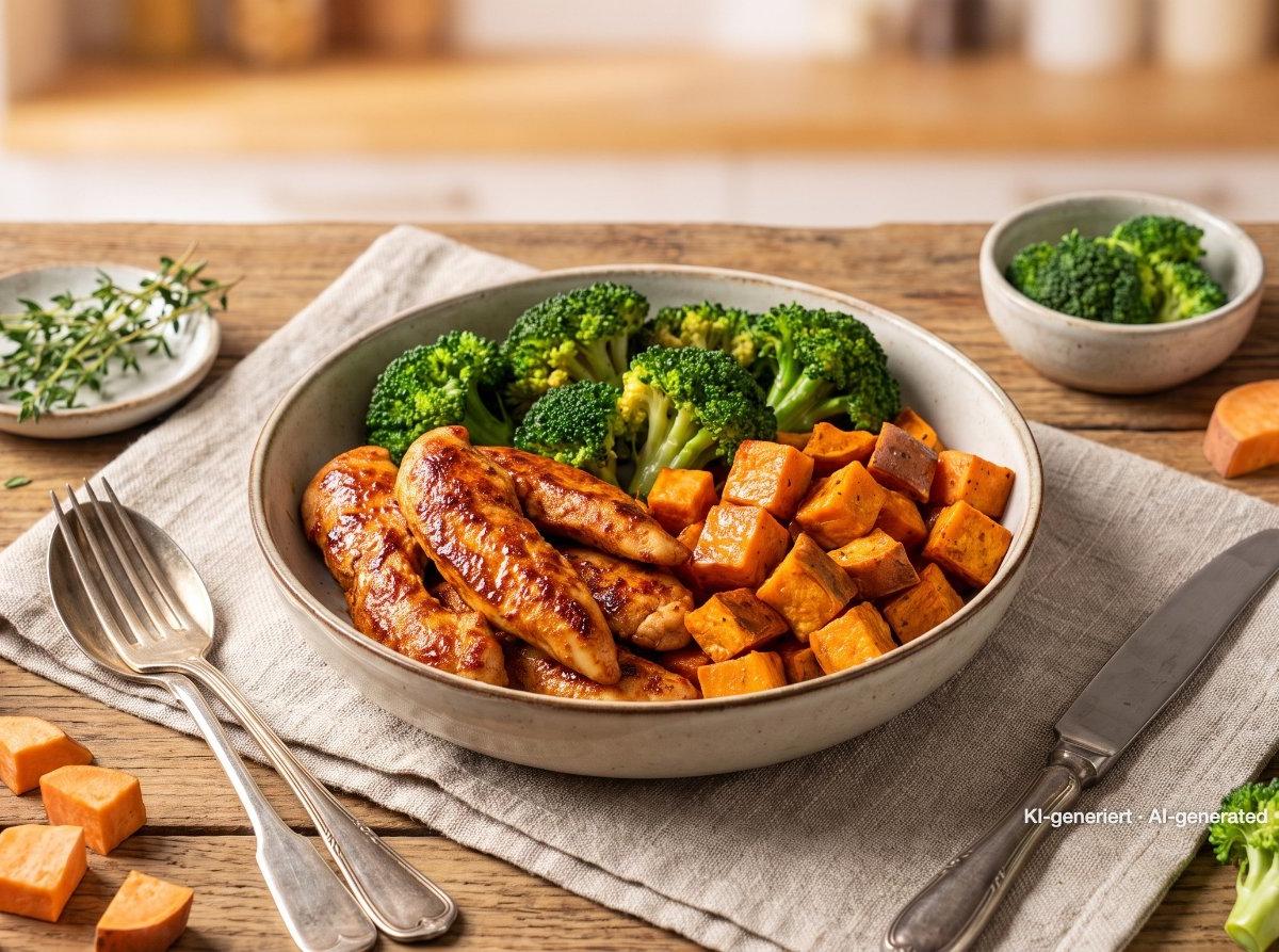 Meal prep bowl: pollo alla paprika con patate dolci