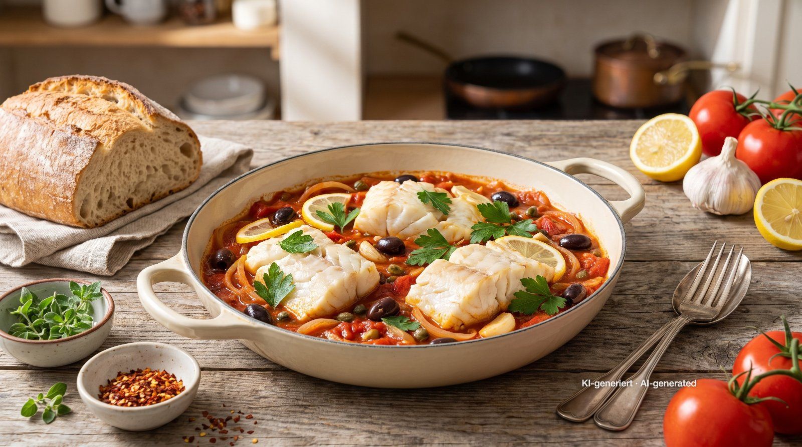Mediterranean Braised Cod