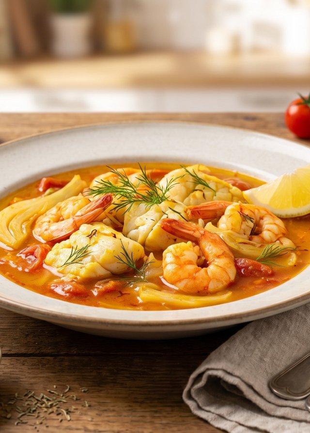 Soupe de poisson méditerranéenne
