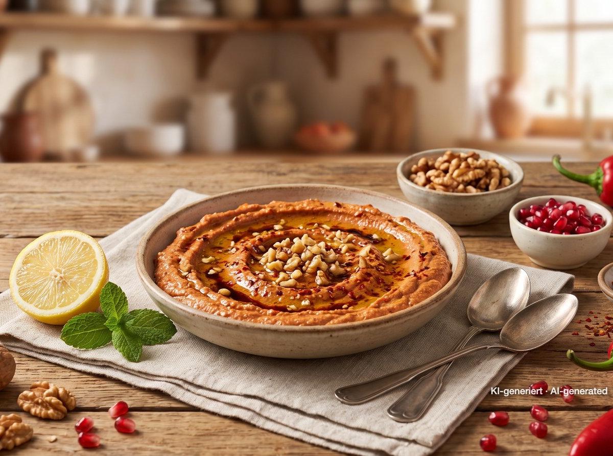Muhammara – Red Pepper and Walnut Dip