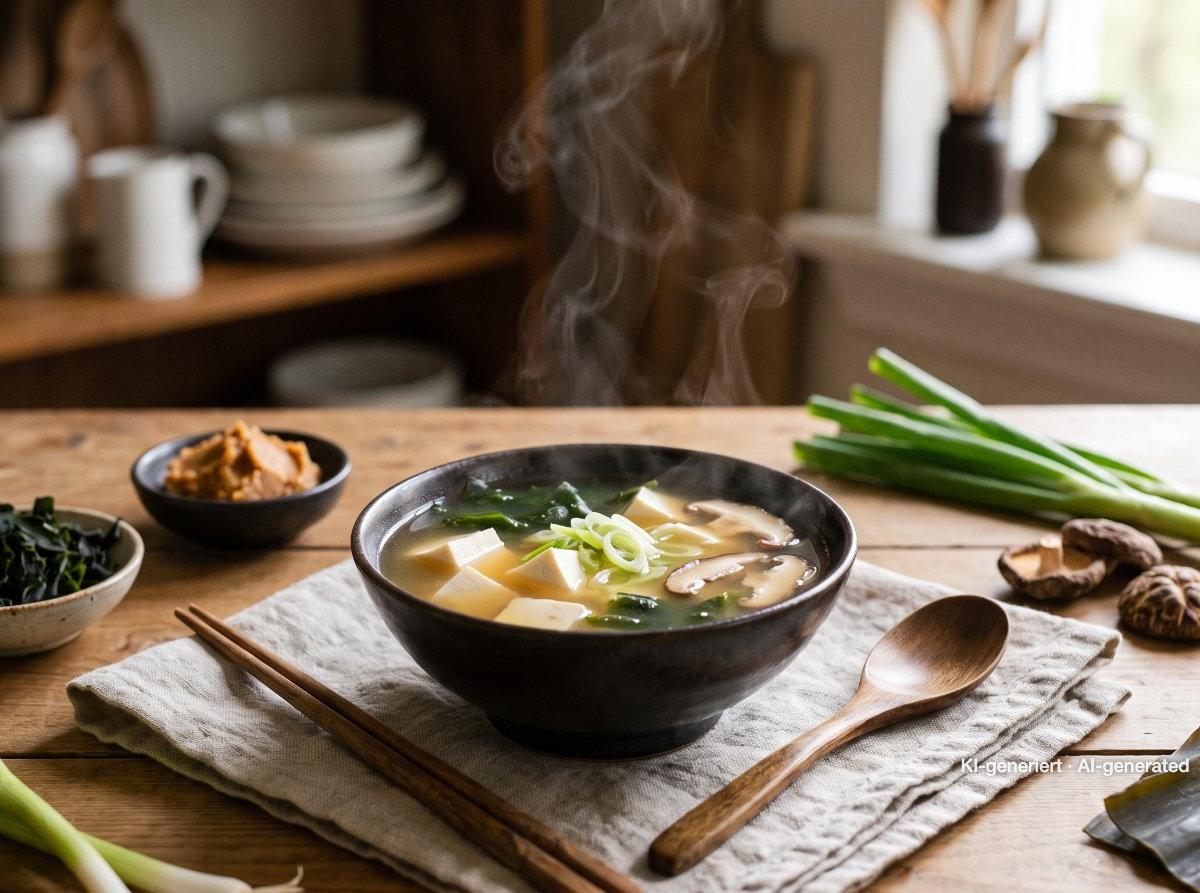 Sopa de miso con tofu