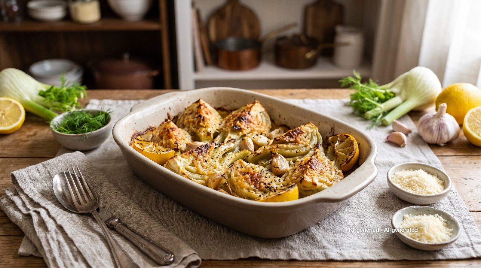 Ofen-Fenchel mit Parmesan