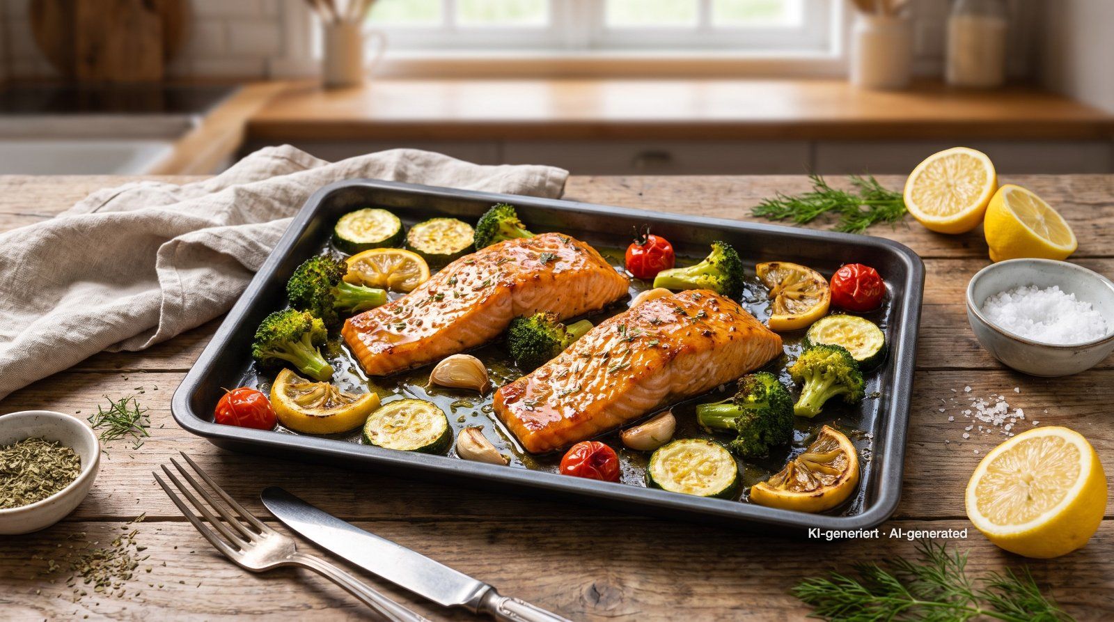 Sheet-Pan Salmon and Vegetables