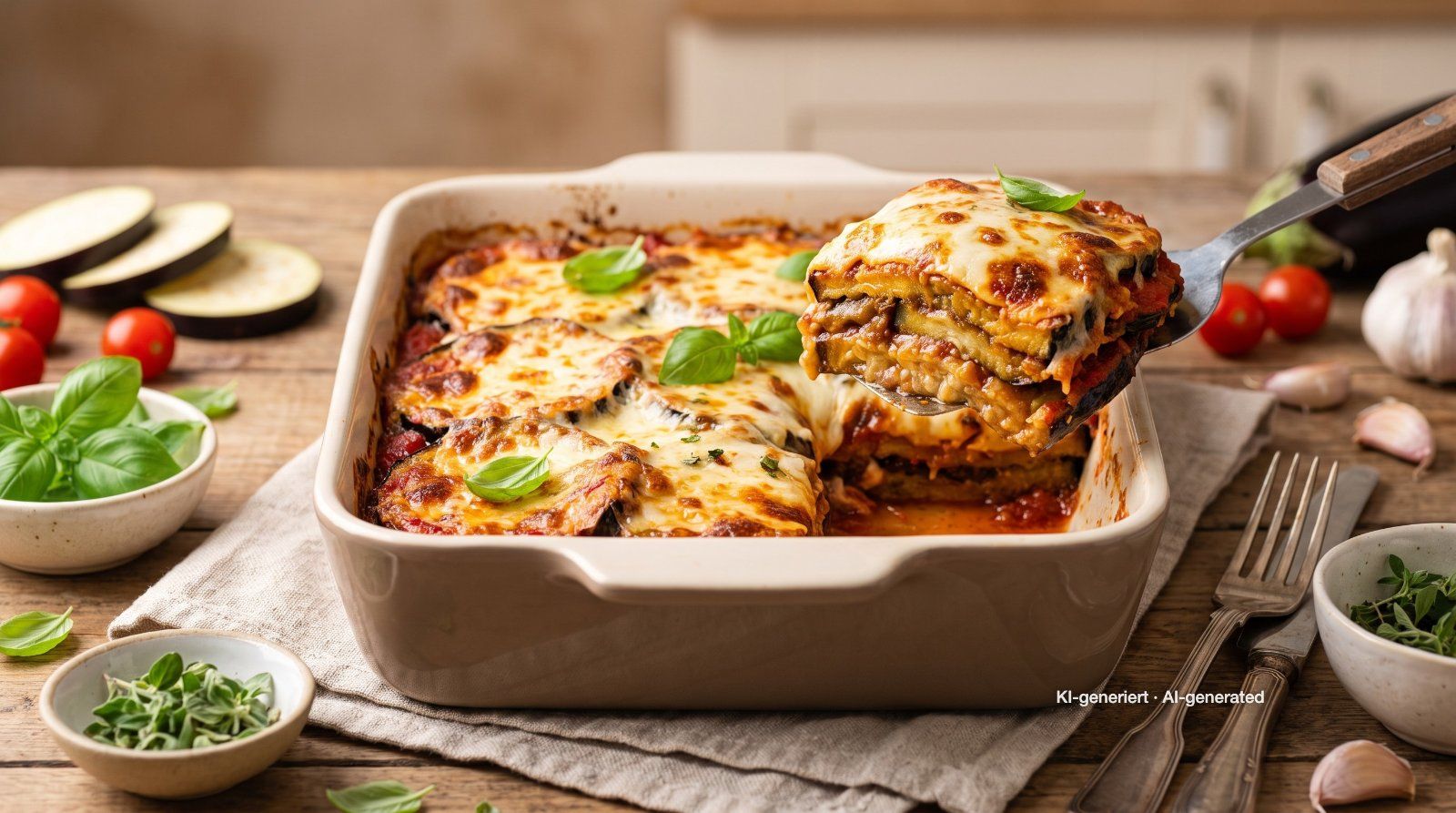 Parmigiana di Melanzane – ovenschotel met aubergine