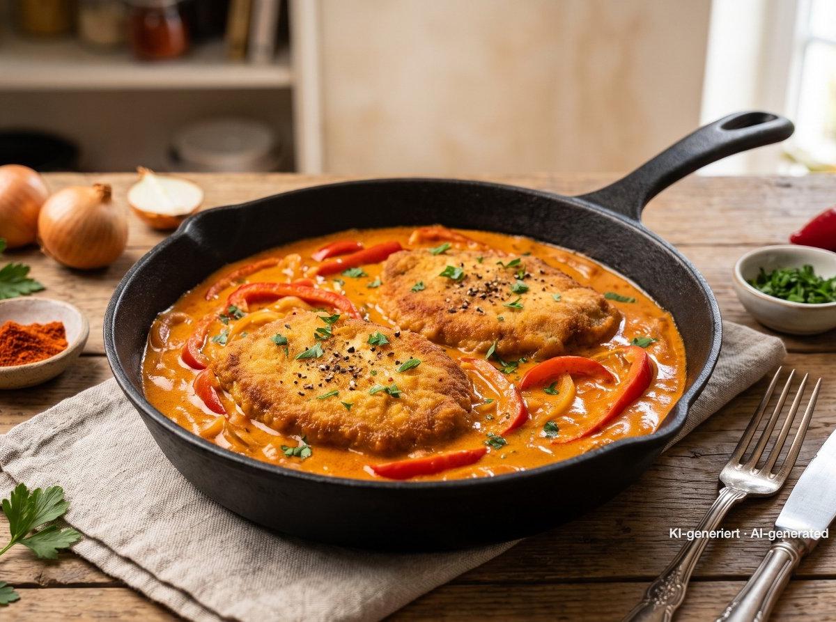 Escalopes de porc à la crème de paprika