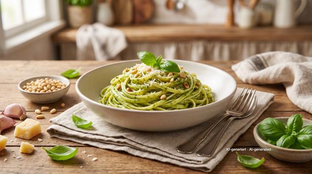 Pasta mit Pesto Genovese