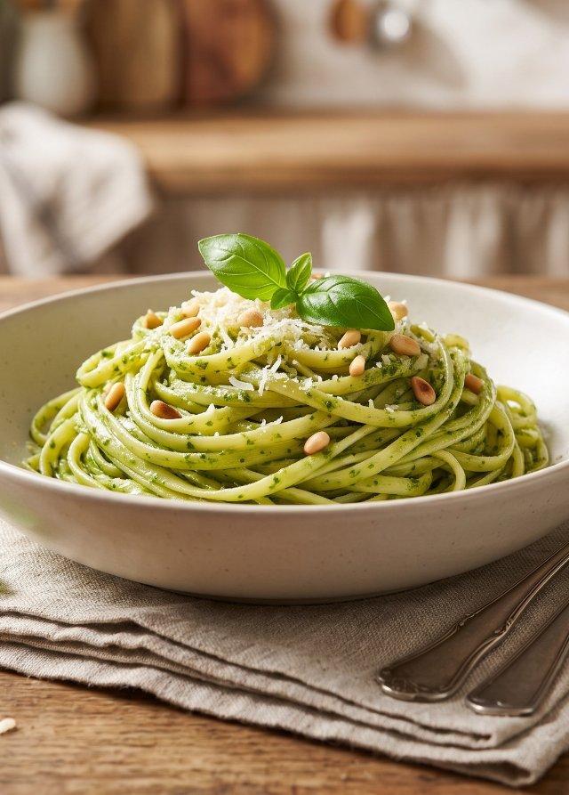Pasta mit Pesto Genovese