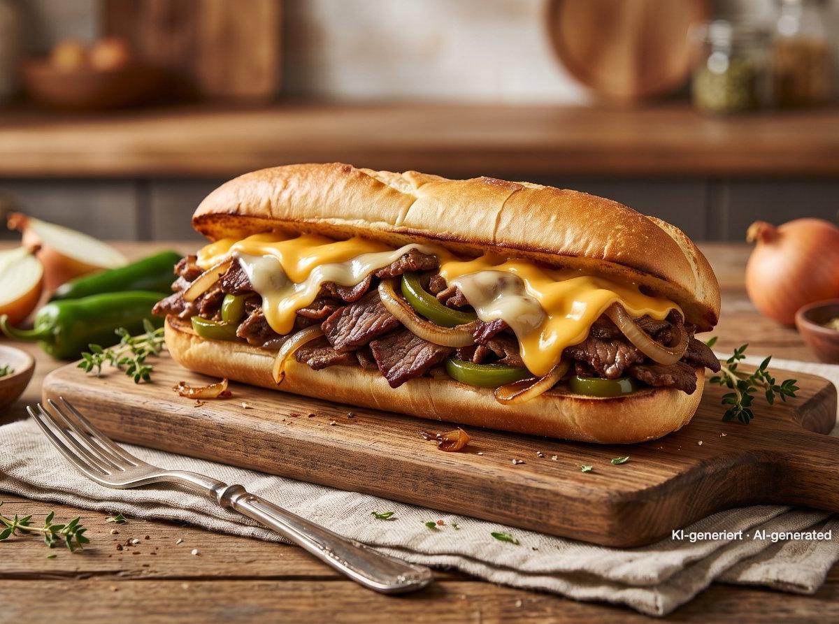 Sandwich Philly cheesesteak