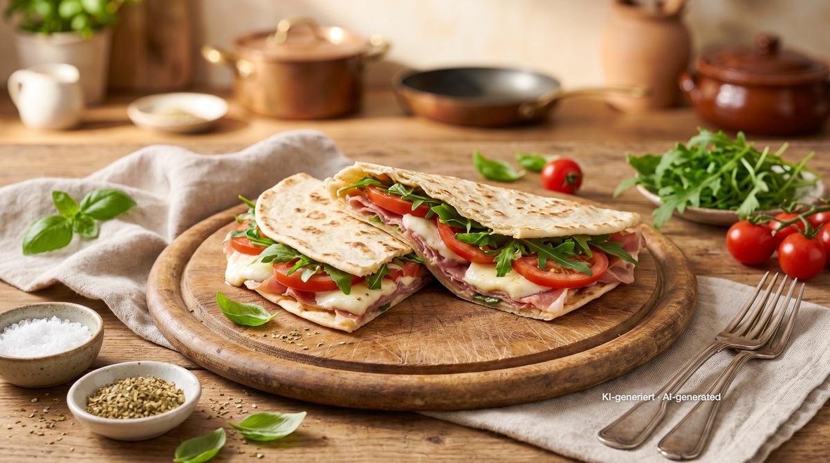 Piadina – Recipe and image AI-created, editorially reviewed