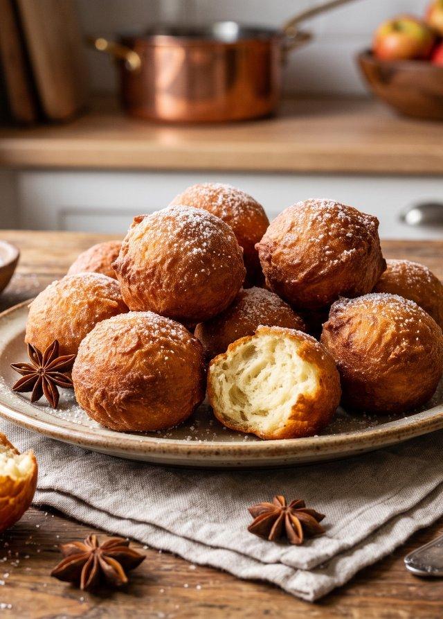 German Quark Doughnut Balls