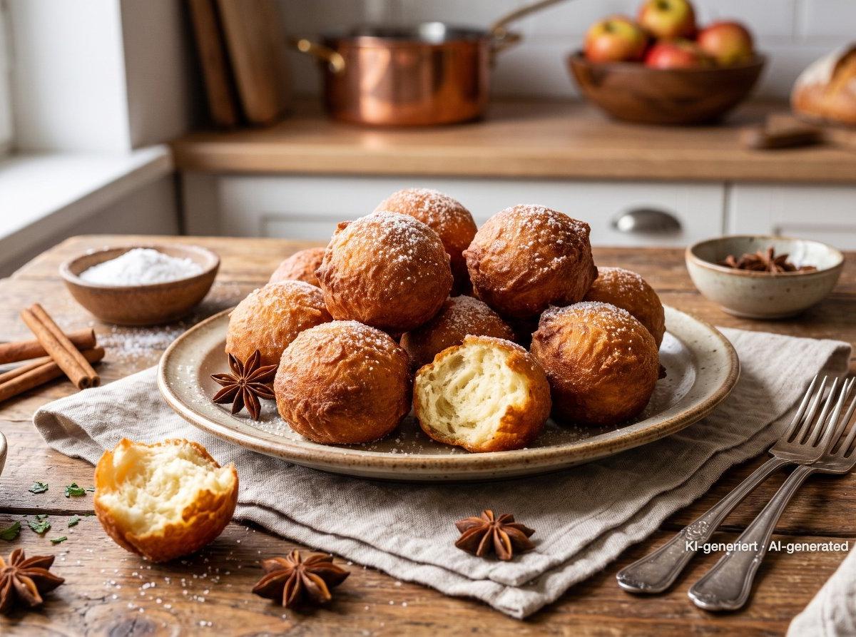 German Quark Doughnut Balls