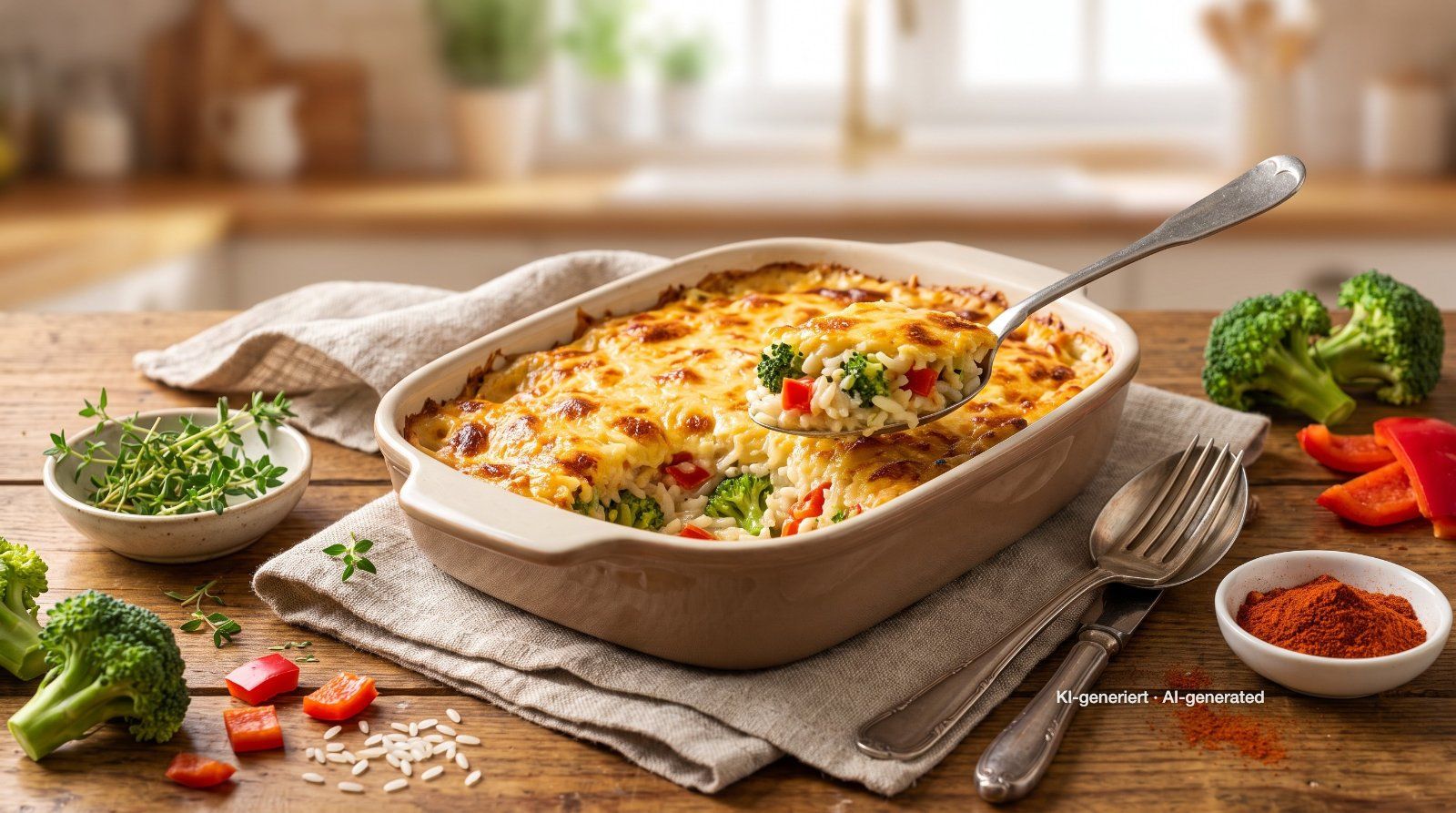 Rice Vegetable Bake