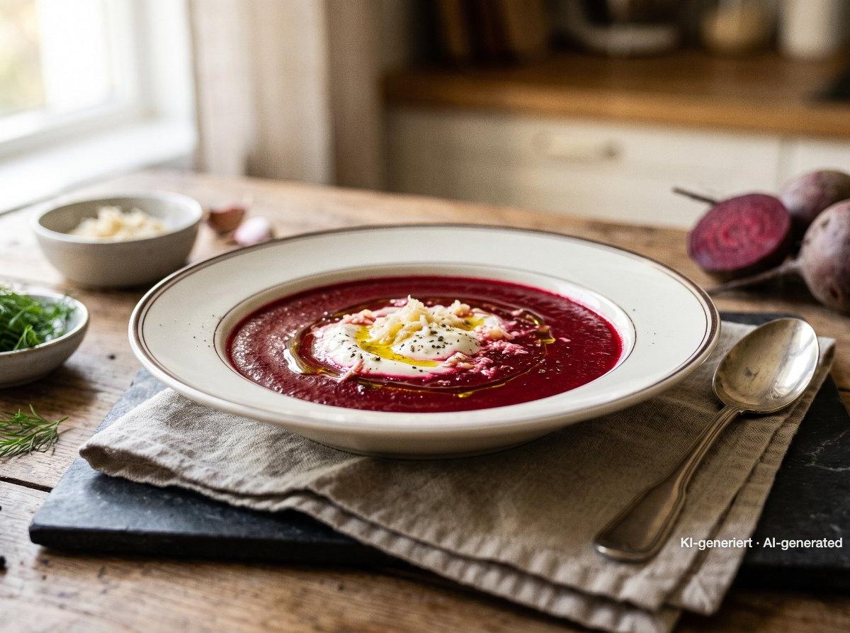 Beetroot Soup with Horseradish