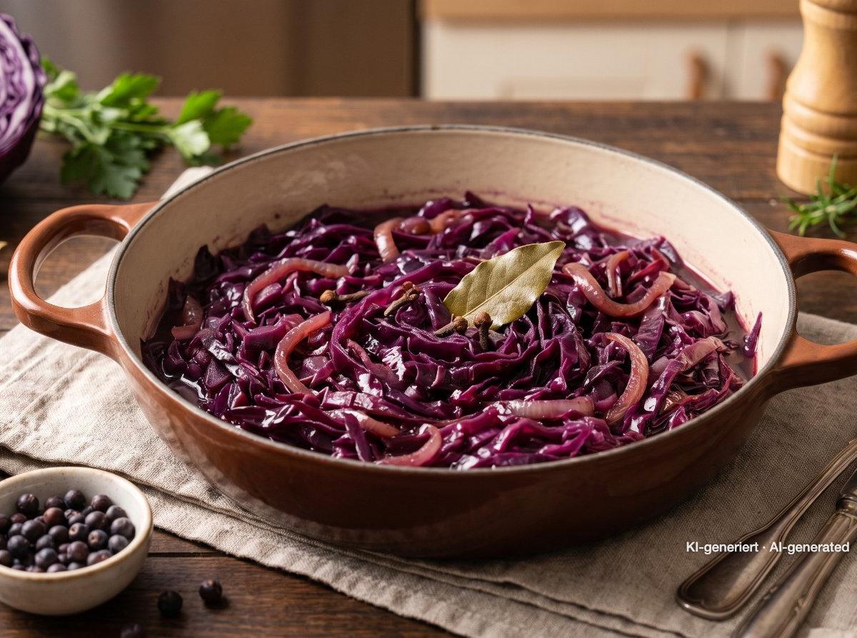 Homemade Braised Red Cabbage
